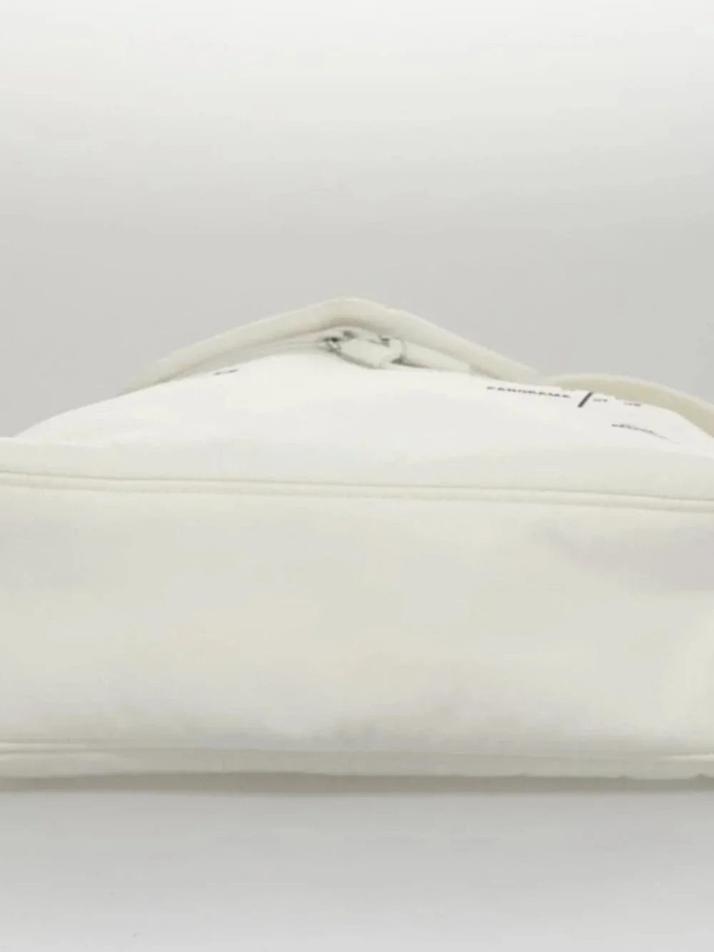 PRADA Backpack Nylon White Silver